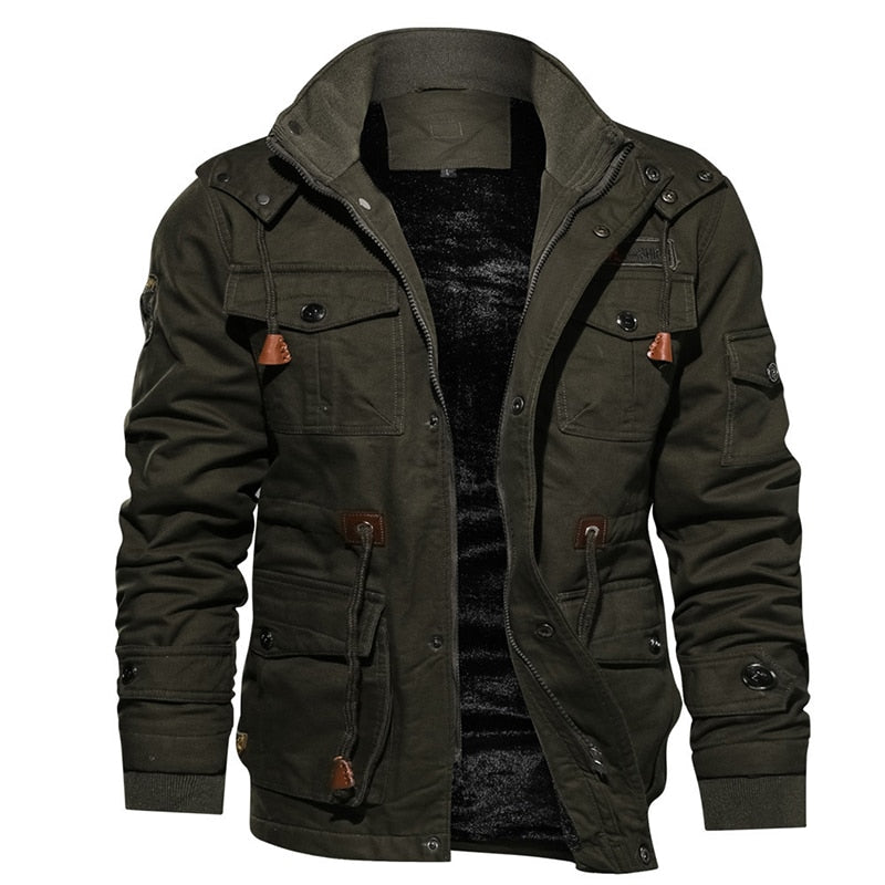 Lorenzo - Herren Winterjacke mit Fleece-Innenfutter