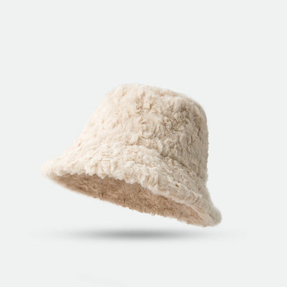 Mila – Flauschiger Winter-Bucket Hat für Damen