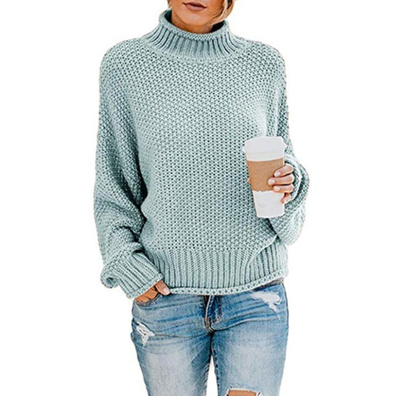 Valeria – Grobstrick Rollkragenpullover Damen