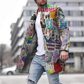 Noah – Herren Statement-Mantel mit Grafikdesign