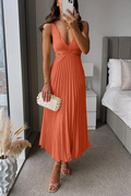 Nina – Damen Maxikleid mit Cut-Outs und Plissee-Rock