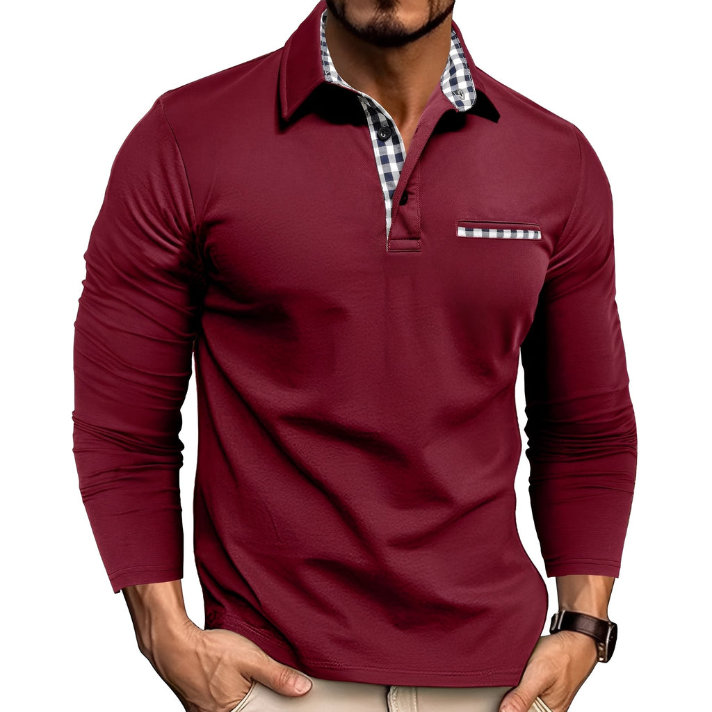 Mason – Modernes Karodetail-Poloshirt Herren