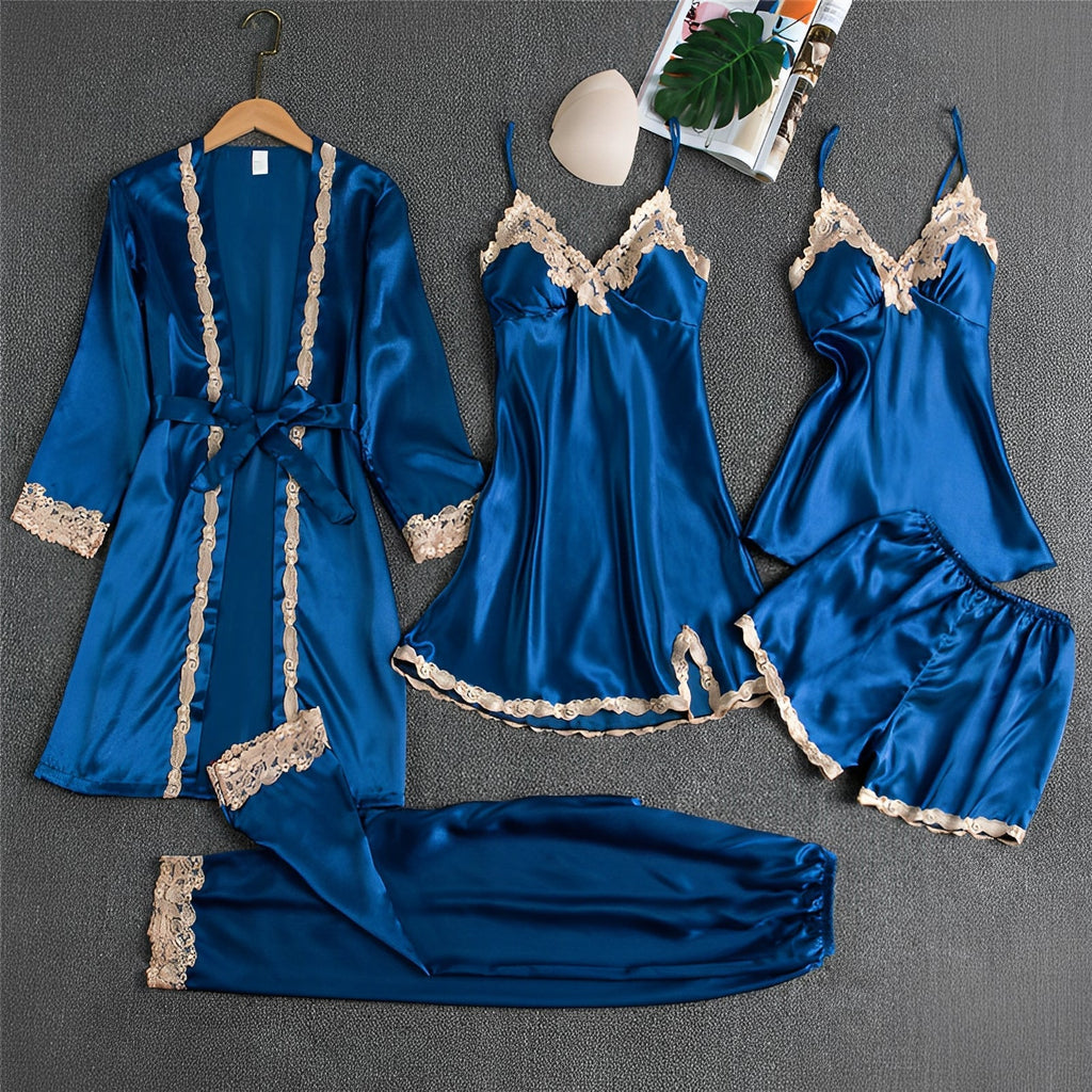 Sofia – Satin Schlaf- & Lounge Set für Damen