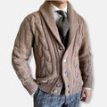 Lucas – Herren Strickjacke Mit Schalkragen
