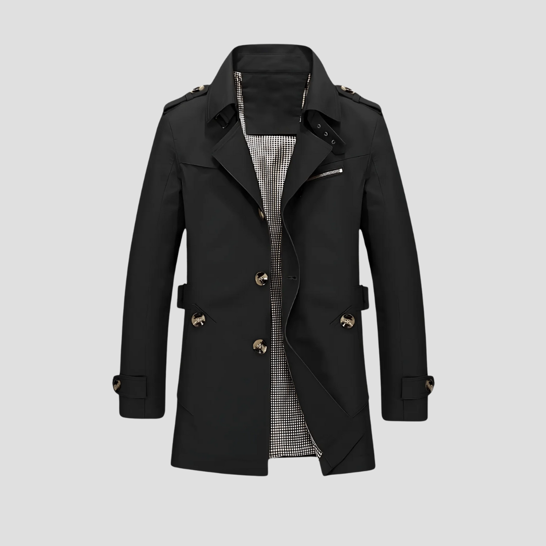 Hugo – Moderner Herren-Trenchcoat im klassischen City-Look