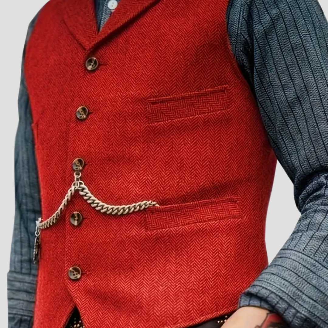 Javier – Klassische Herren-Wollweste im Tailored-Look