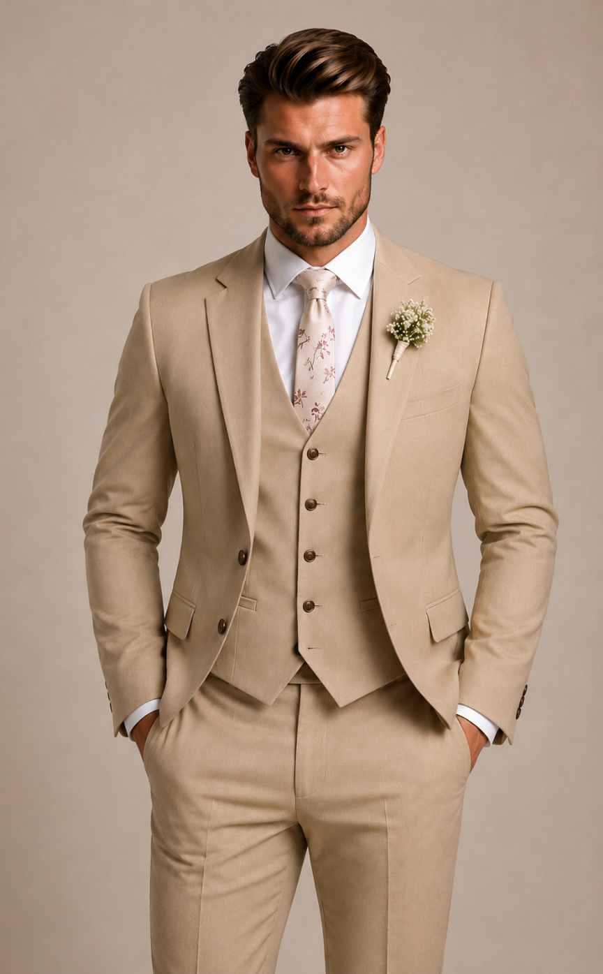 Hugo – Eleganter Herren Dreiteiler Anzug mit klassischem Revers
