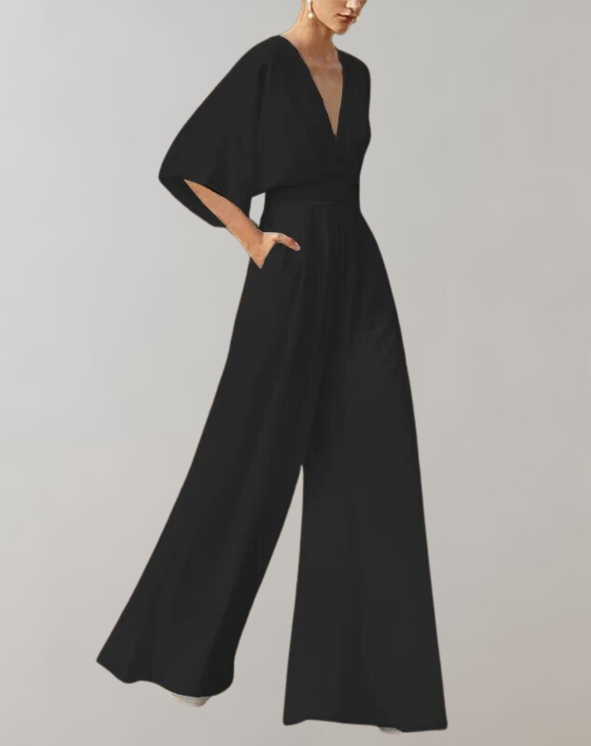 Ava – Eleganter Weitbein-Jumpsuit für Damen