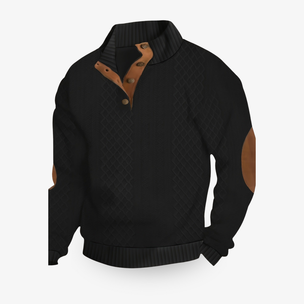 Ethan – Strukturierter Winterpullover für Herren