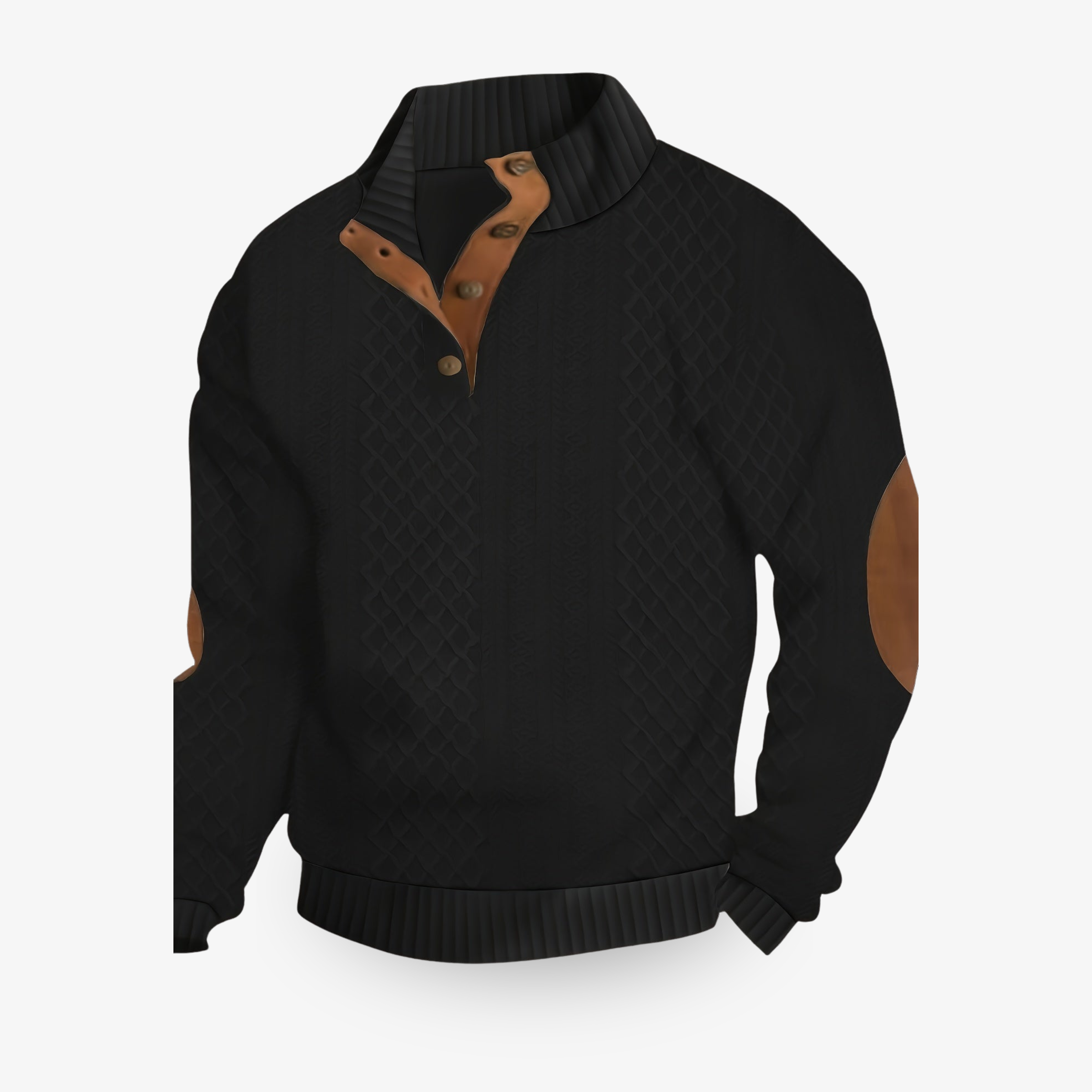 Ethan – Strukturierter Winterpullover für Herren