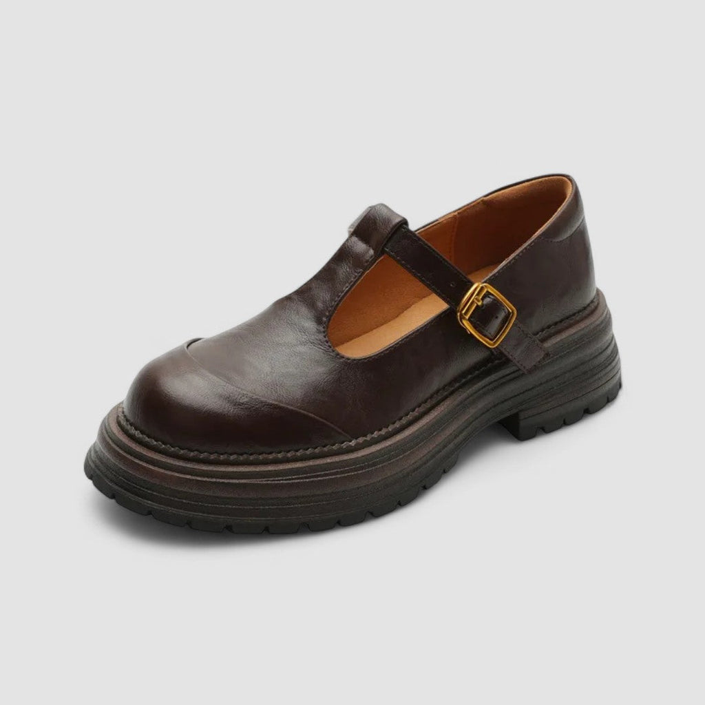 Helena – Damen Mary Jane Loafer mit Cut-Out-Design und Riemen