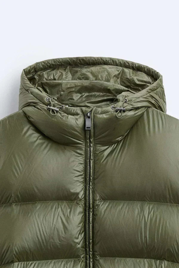 Iván – Glänzende Stepp-Pufferjacke Herren