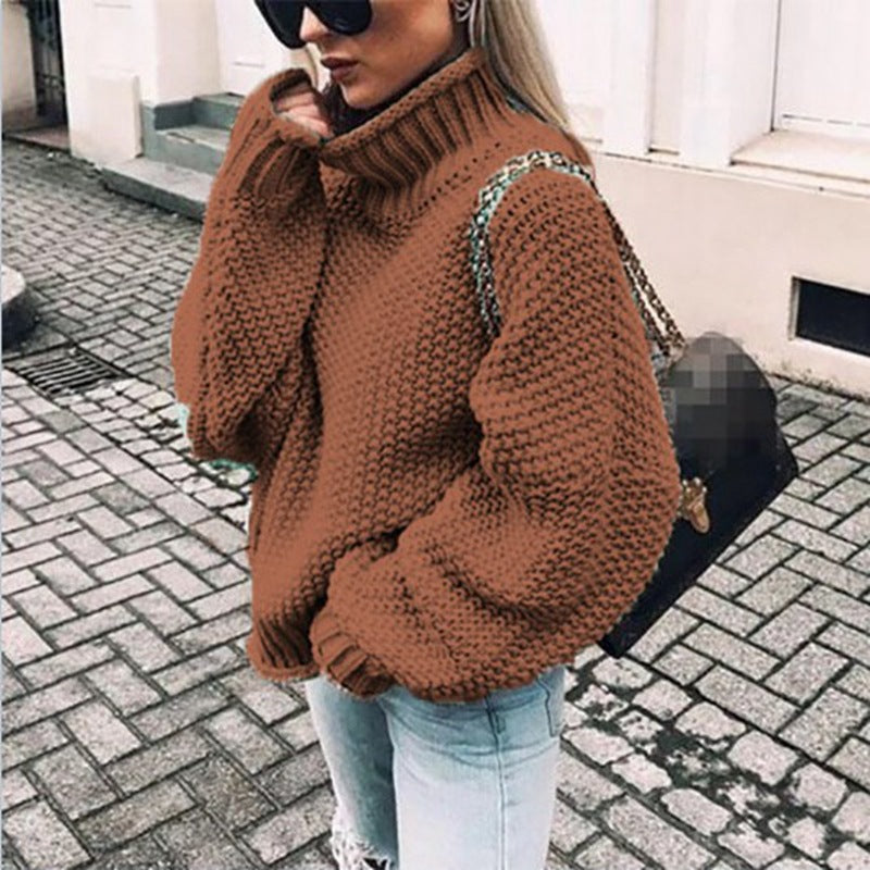 Valeria – Grobstrick Rollkragenpullover Damen