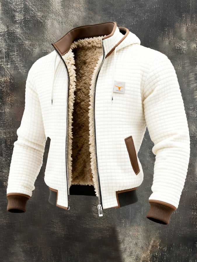 Liam – Gestepptes Herren Sweatshirt mit Fleece-Futter und Kapuze - 1 - Annoboutique