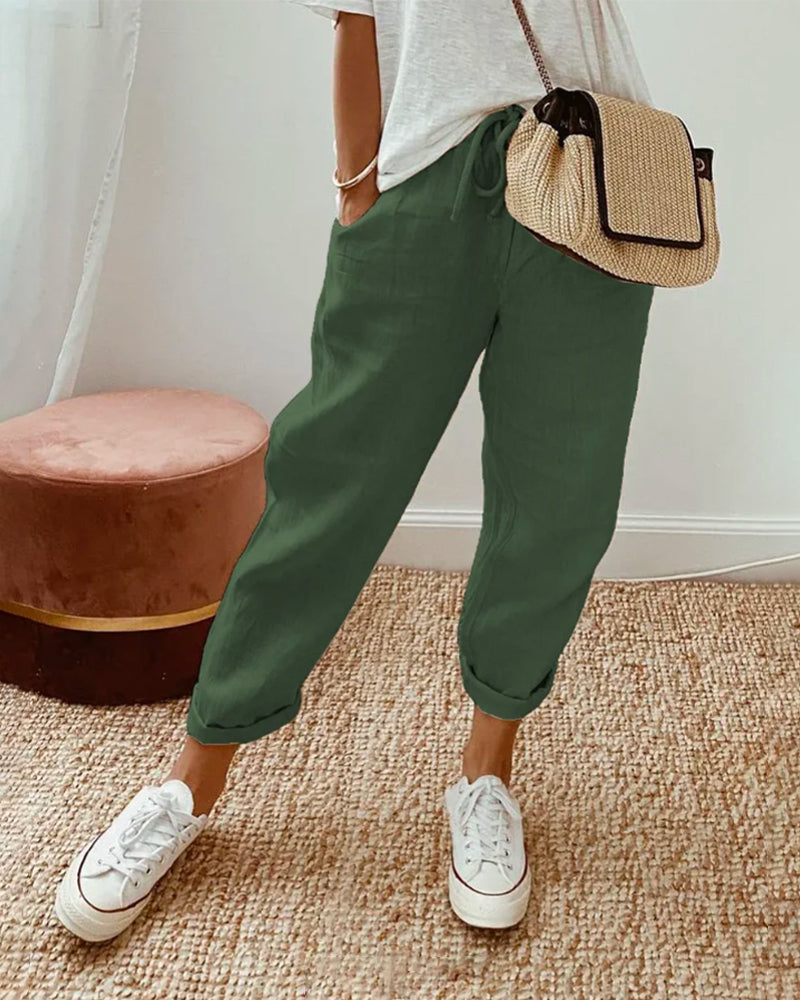 Mila – Lässige Damen Hose mit Tunnelzug