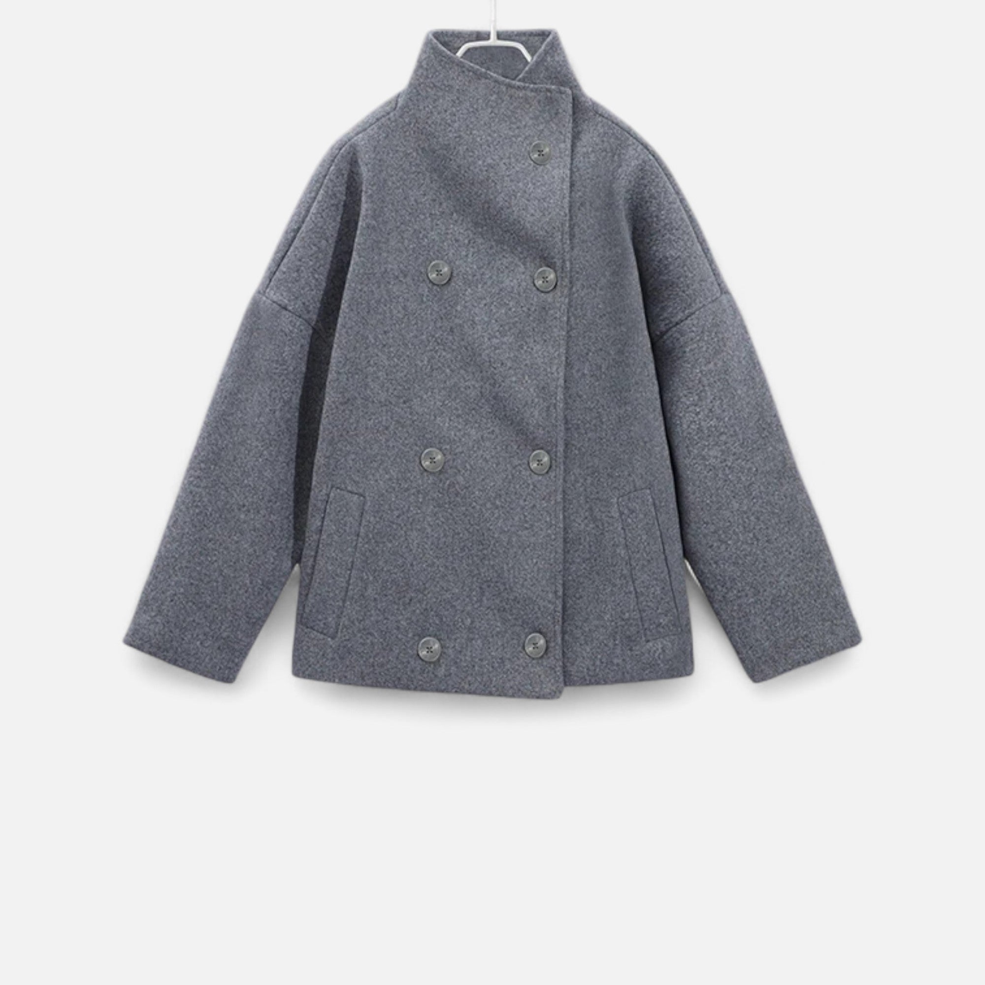 María – Elegante Damen Kurzjacke mit modernem Stehkragen