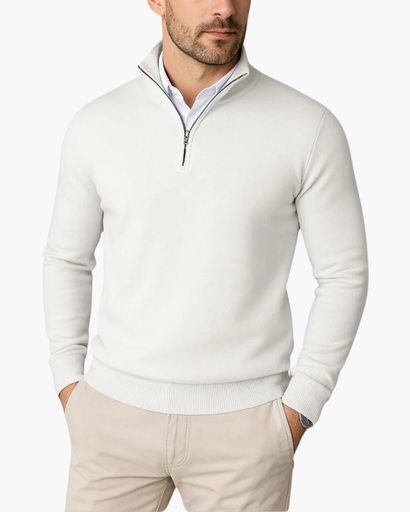 Henry – Moderner Feinstrick Herren Troyer Pullover