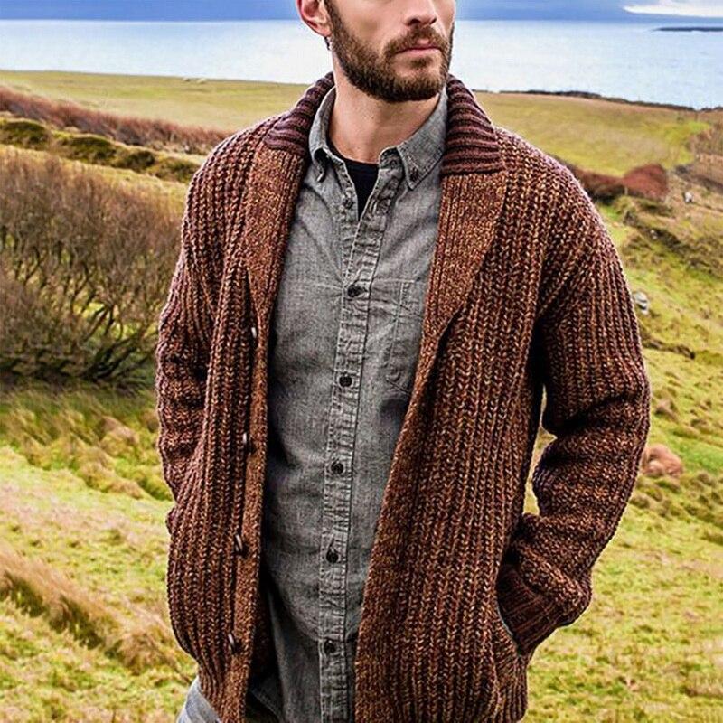 James – Grob gestrickte Herren Strickjacke
