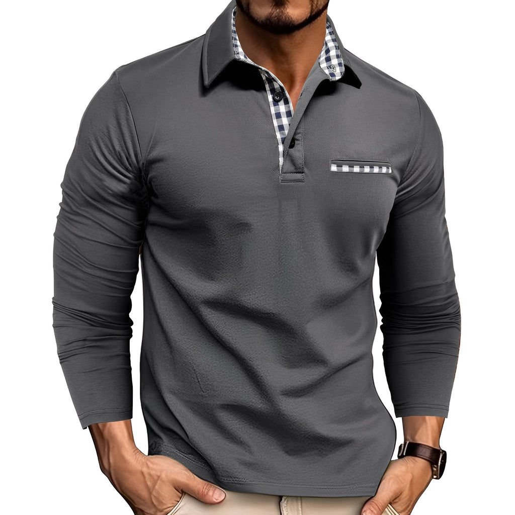 Mason – Modernes Karodetail-Poloshirt Herren