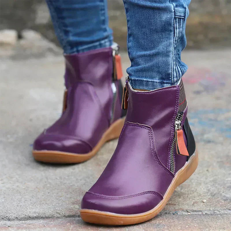 Marina – Komfortable Damen Stiefelette mit Reißverschluss