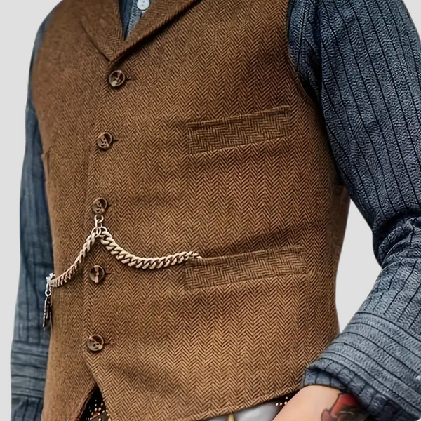 Javier – Klassische Herren-Wollweste im Tailored-Look