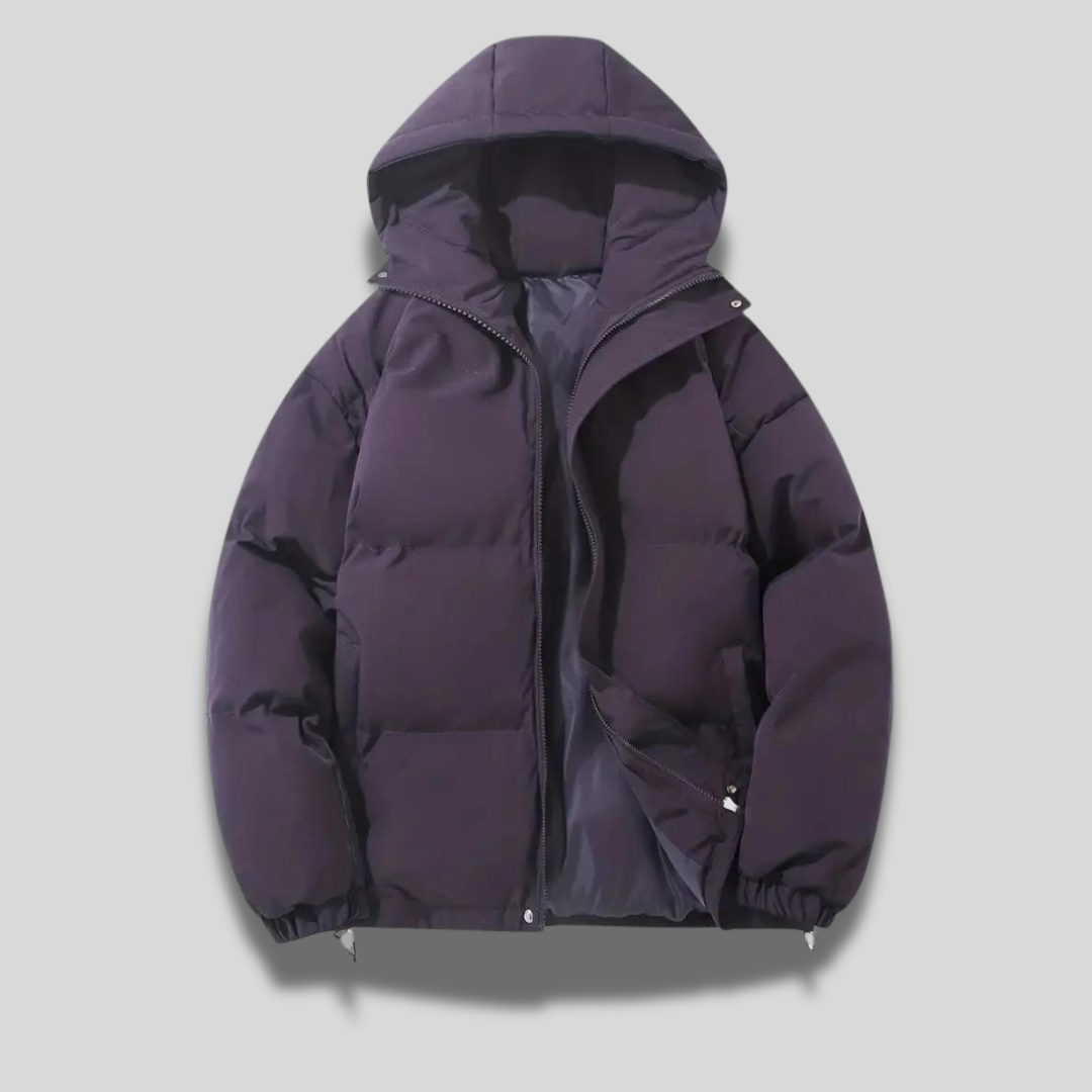 Milan - Herren Winterjacke mit Kapuze und Reißverschluss