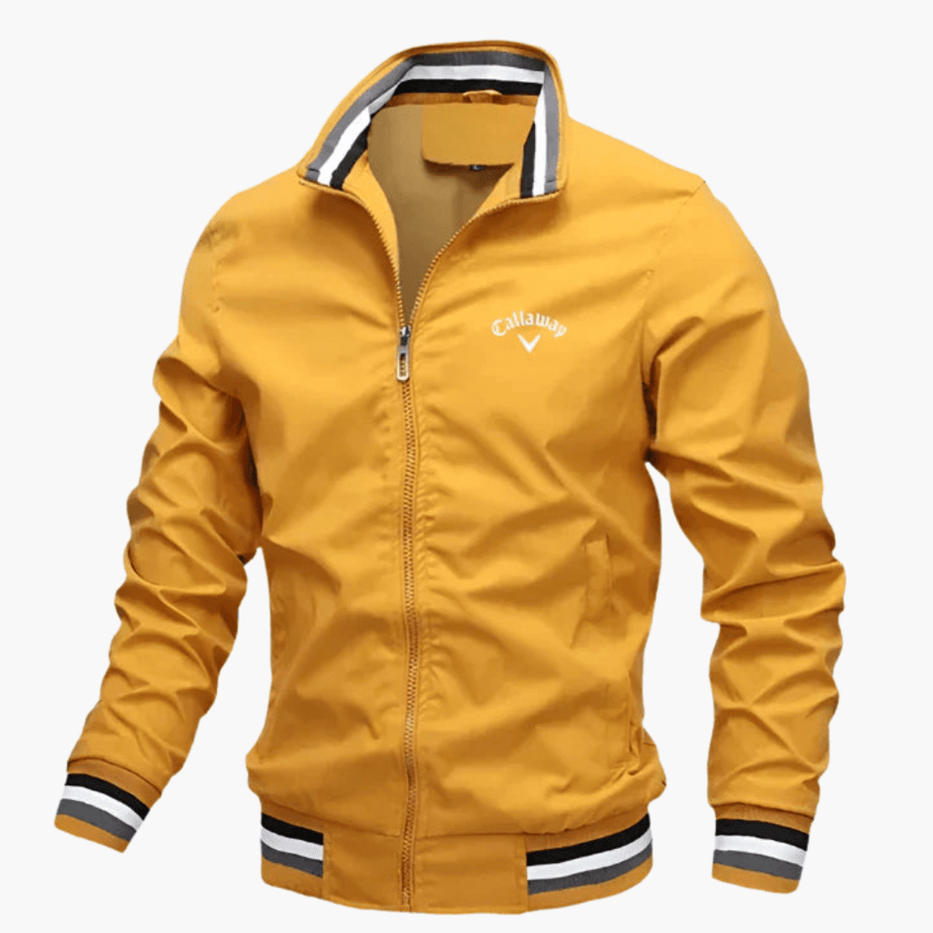 Ben – Herren Collegejacke mit Reißverschluss und Streifendetails