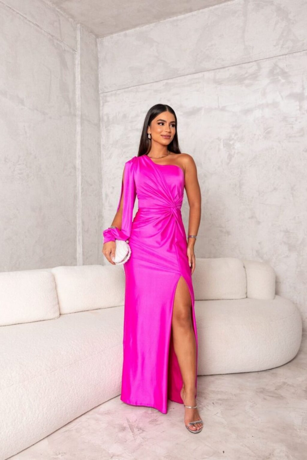 Natalia – Elegantes Ein-Schulter-Abendkleid Damen