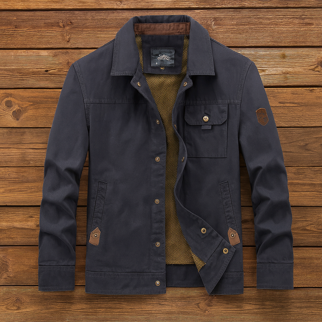 Erik – Herren-Outdoorjacke mit Robuster Canvas-Struktur