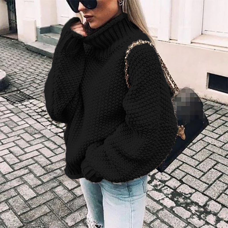 Valeria – Grobstrick Rollkragenpullover Damen