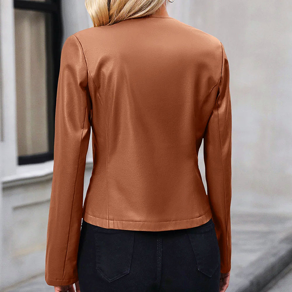 Nora – Kurz geschnittene Jacke mit Reißverschluss