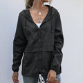 Modische Damenjacke mit Kapuze und lockerer Silhouette - J&B - 1 - Annoboutique