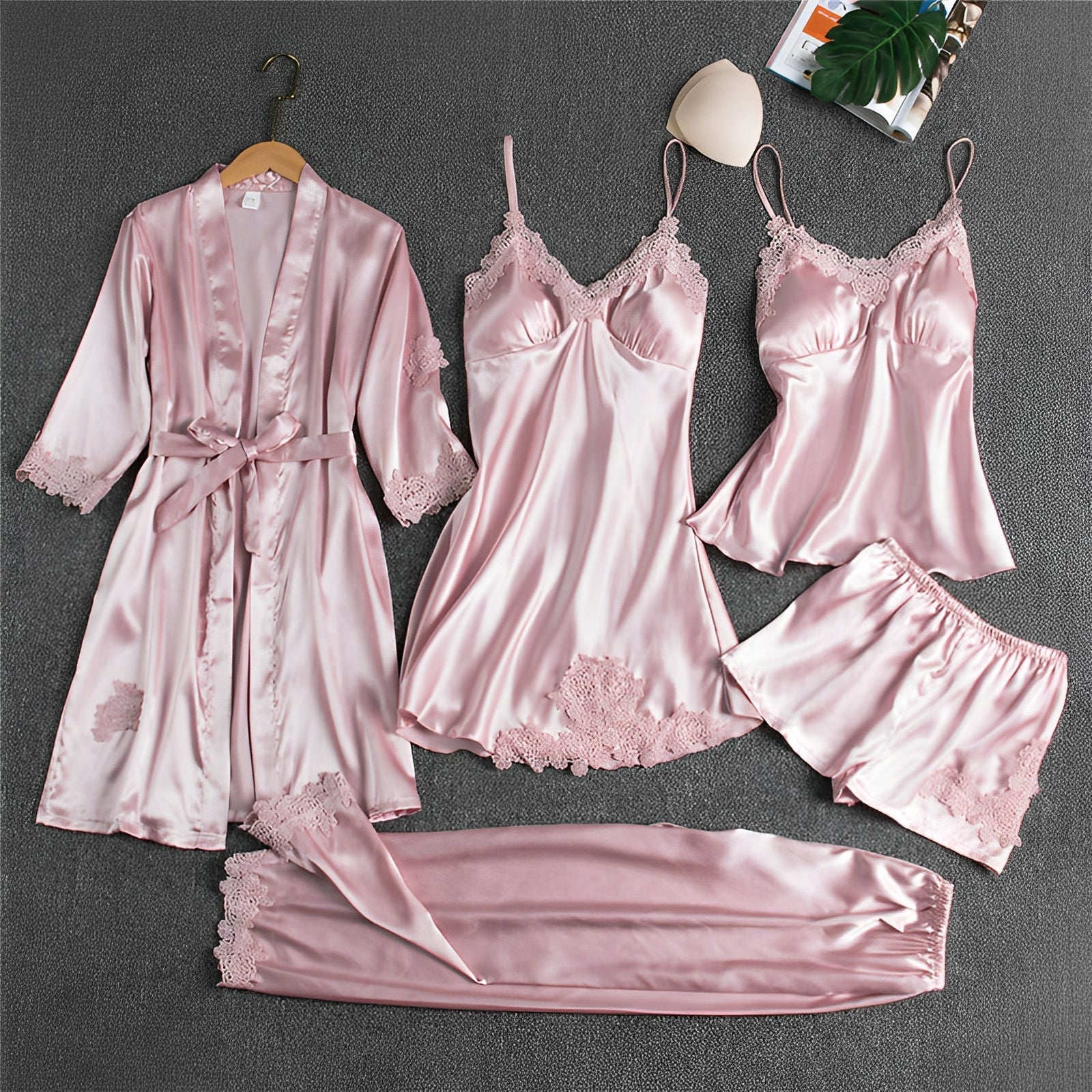 Sofia – Satin Schlaf- & Lounge Set für Damen