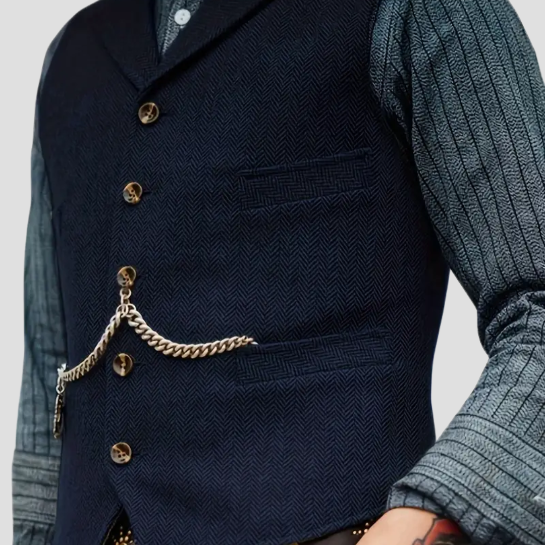 Javier – Klassische Herren-Wollweste im Tailored-Look