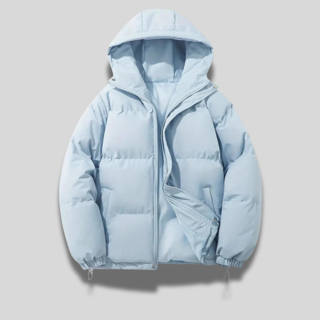 Milan - Herren Winterjacke mit Kapuze und Reißverschluss