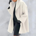 Vivienne – Damen Wolle Wintermantel  mit weitem Reverskragen