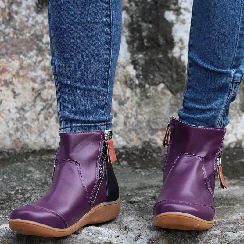 Marina – Komfortable Damen Stiefelette mit Reißverschluss