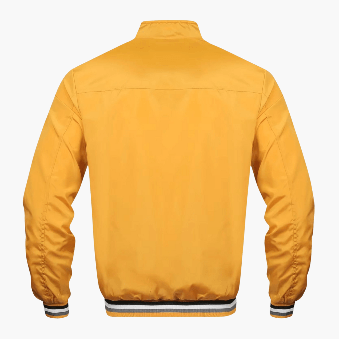 Ben – Herren Collegejacke mit Reißverschluss und Streifendetails