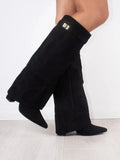 Amelia – Kniehohe Wildlederstiefel Damen