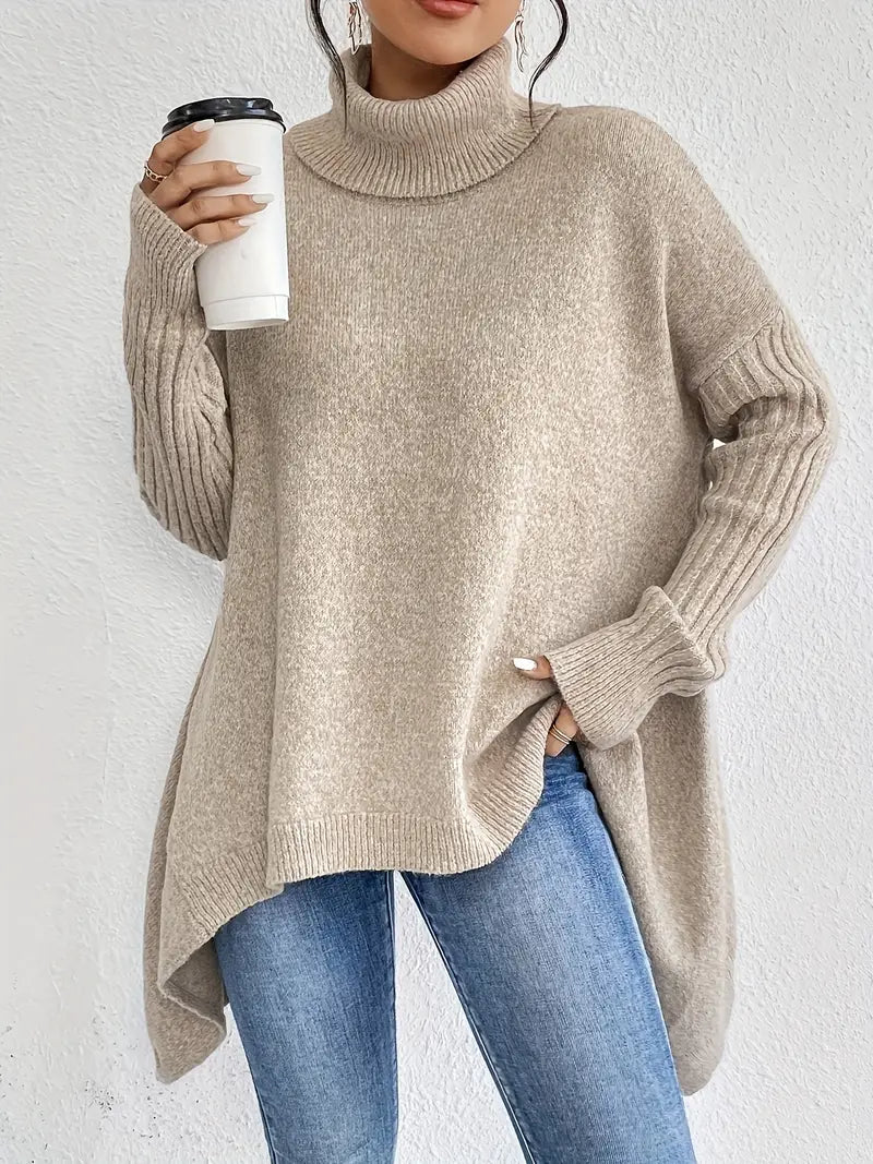 Sienna – Oversize-Rollkragenpullover für Damen