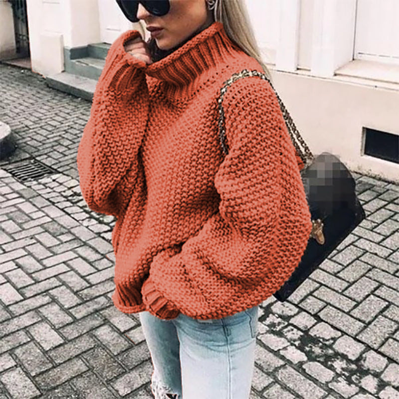 Valeria – Grobstrick Rollkragenpullover Damen