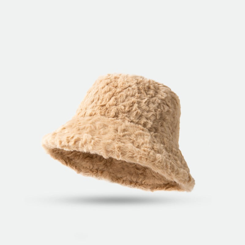 Mila – Flauschiger Winter-Bucket Hat für Damen