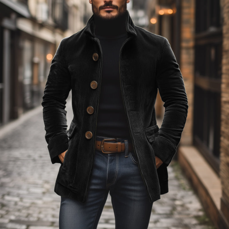 Darian – Samtjacke mit Stehkragen für Herren