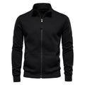 Ethan – Minimalistische Herren Zip-Sweatjacke mit Stehkragen
