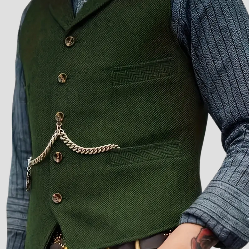 Javier – Klassische Herren-Wollweste im Tailored-Look