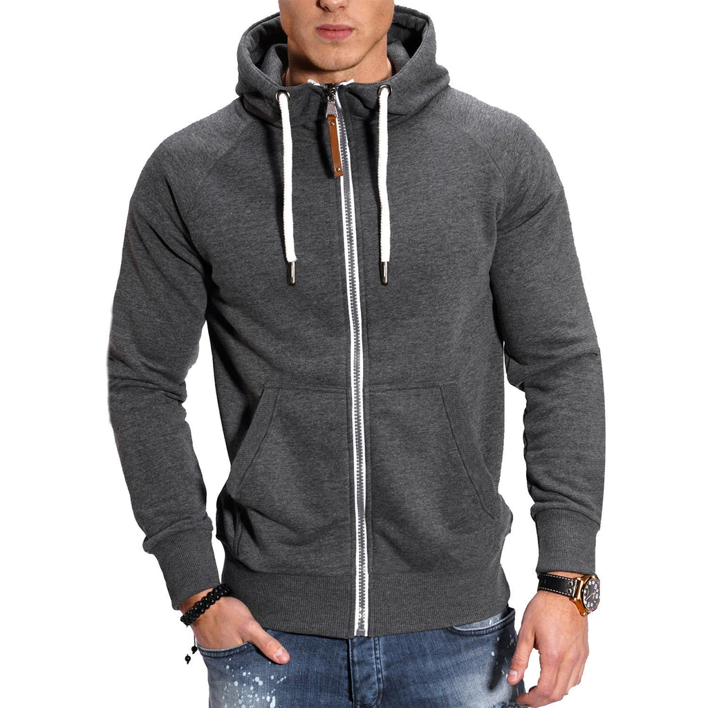 Liam – Sportliche Herren Zip-Hoodie mit Kapuze
