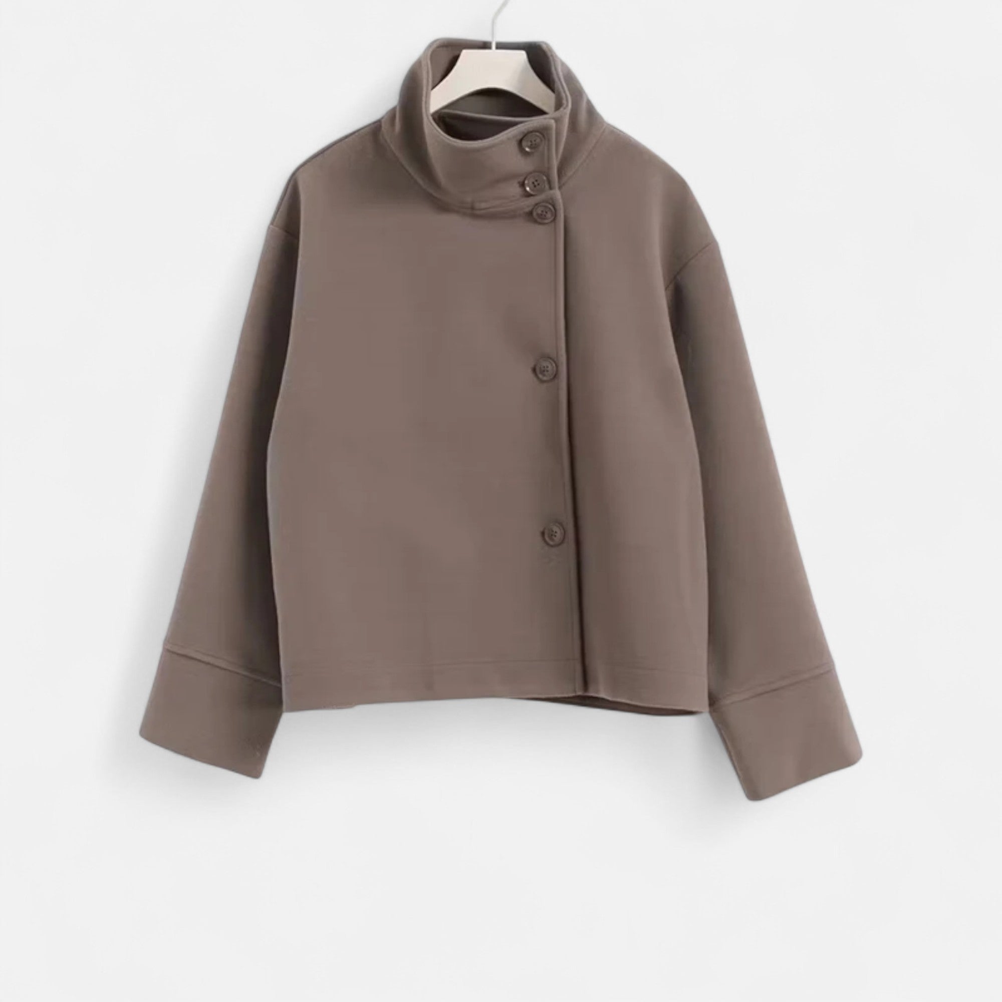 María – Elegante Damen Kurzjacke mit modernem Stehkragen