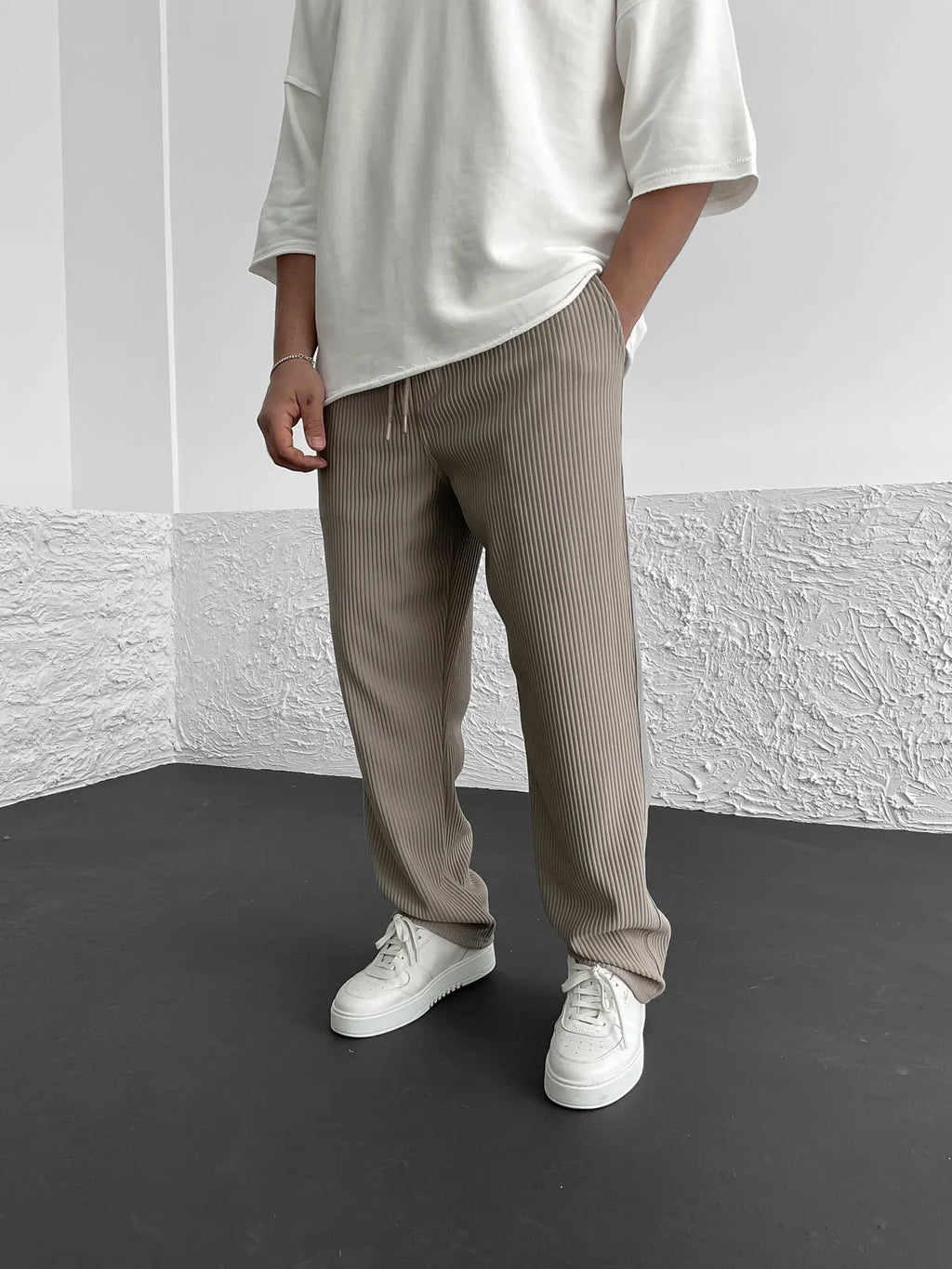 Ryan – Lässige Rippstrick-Jogpants für Herren