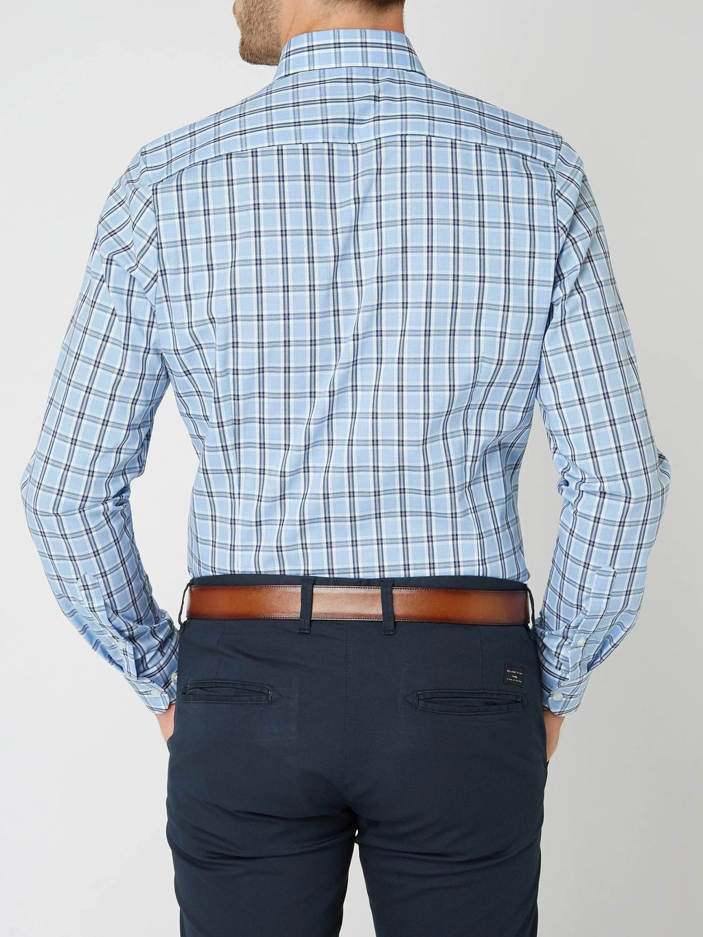 James – Kariertes Langarmhemd mit Button-Down-Kragen Herren