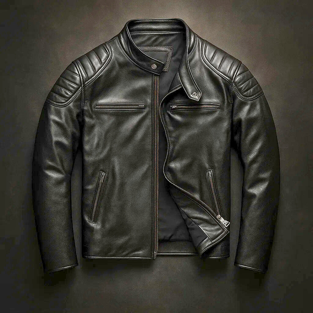 Marek – Biker-inspirierte Lederjacke Herren